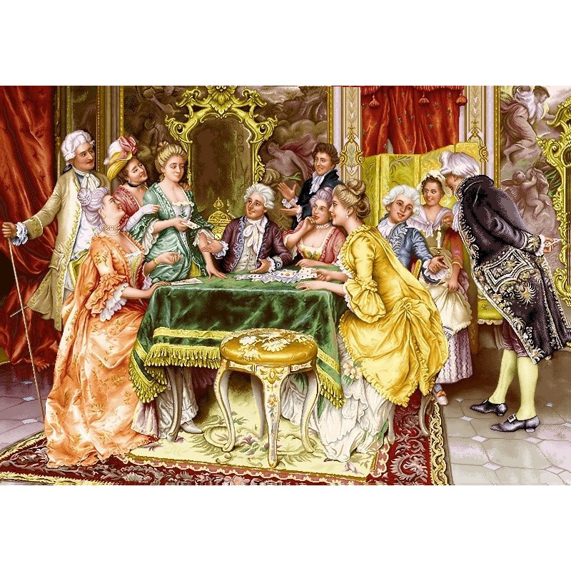 نخ و نقشه تابلو فرش فرانسوی کد 59 طرح پاستور باز