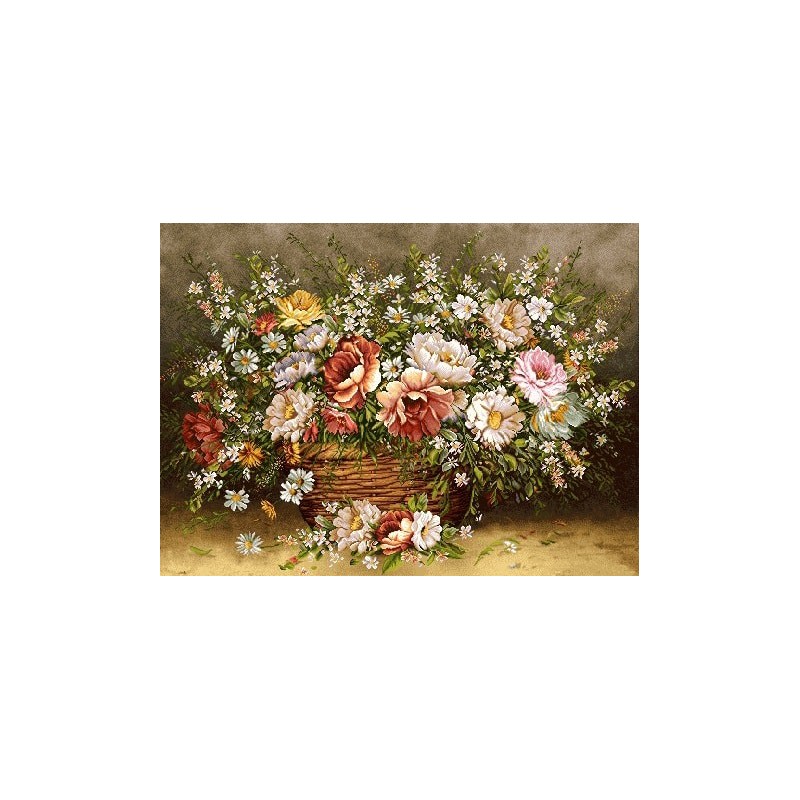 نخ و نقشه تابلو فرش کد 10 طرح نسترن ها