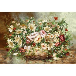 نخ و نقشه تابلو فرش کد 11 طرح آزالیا