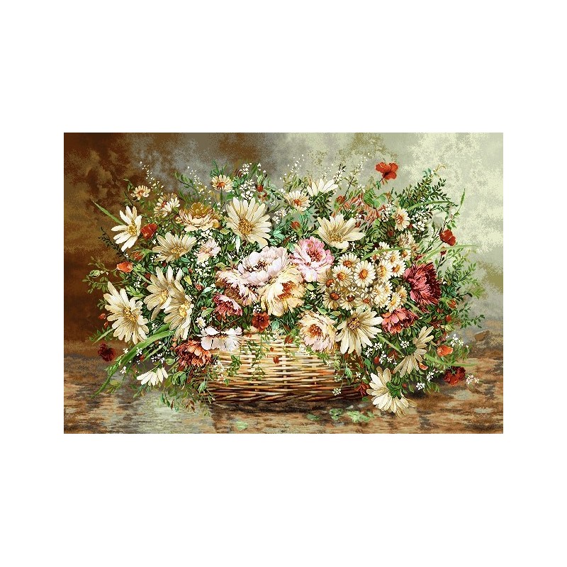 نخ و نقشه تابلو فرش کد 11 طرح آزالیا