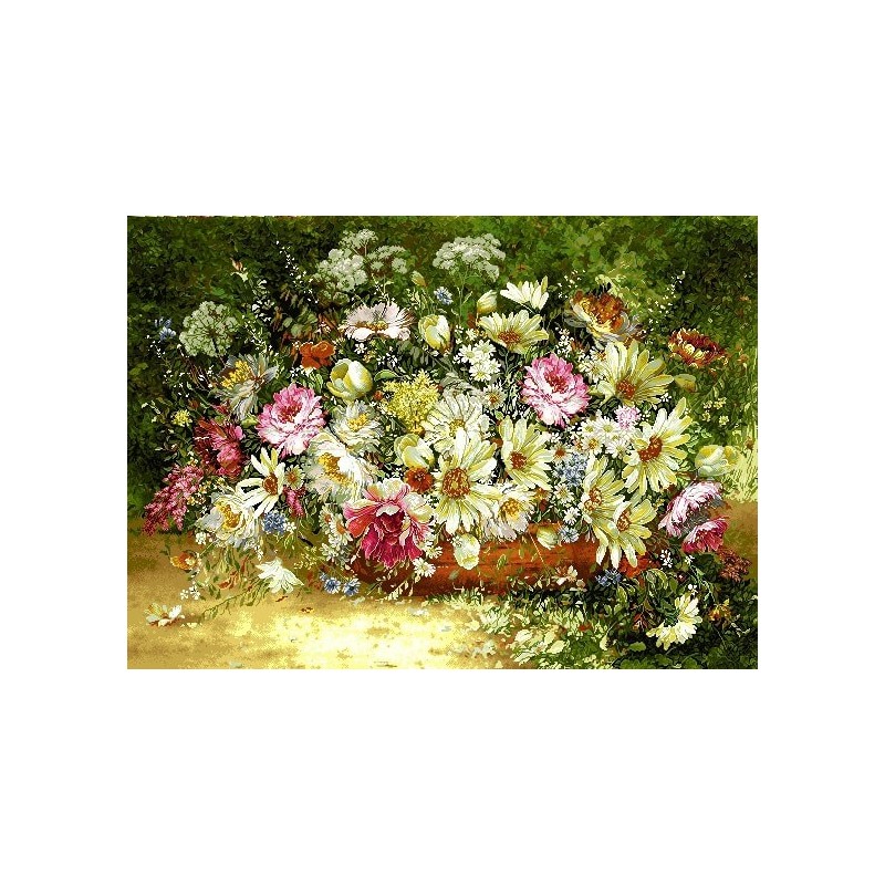 نخ و نقشه تابلو فرش کد 8 طرح رازقی ها 