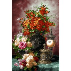 نخ و نقشه تابلو فرش کد 17 طرح یادبود