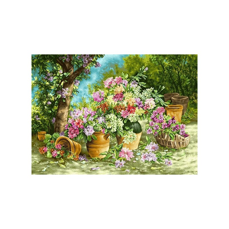 نخ و نقشه تابلو فرش کد 19 طرح گلشن