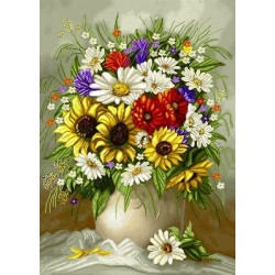 نخ و نقشه تابلو فرش کد 20 طرح میز و میوه