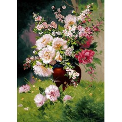 نخ و نقشه تابلو فرش کد 26 طرح یاسمین