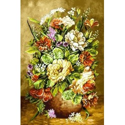 نخ و نقشه تابلو فرش کد 27 طرح اطلسی