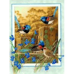 نخ و نقشه تابلو فرش کد 42 طرح بوتیمار