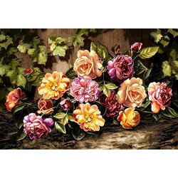 نخ و نقشه تابلو فرش کد 48 طرح آرمریا