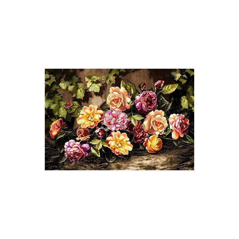 نخ و نقشه تابلو فرش کد 48 طرح آرمریا