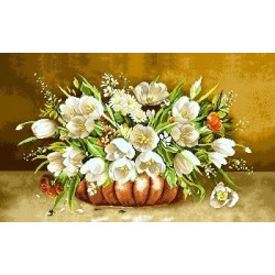 نخ و نقشه تابلو فرش کد 53 طرح آبوتیلون