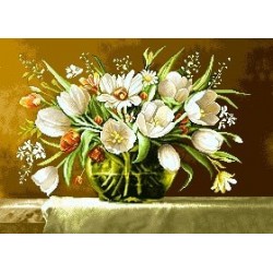 نخ و نقشه تابلو فرش کد 55 طرح شقایق