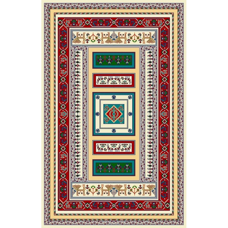 نخ و نقشه گلیم کد 6