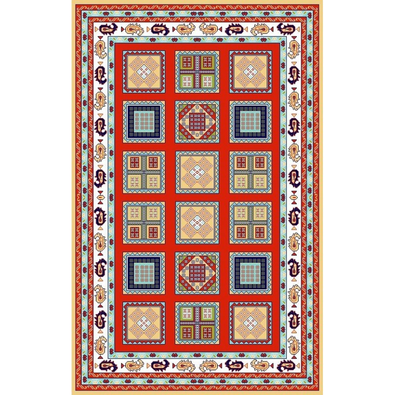 نخ و نقشه گلیم کد 9