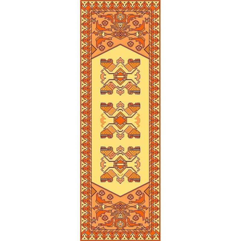 نخ و نقشه گلیم کد 17