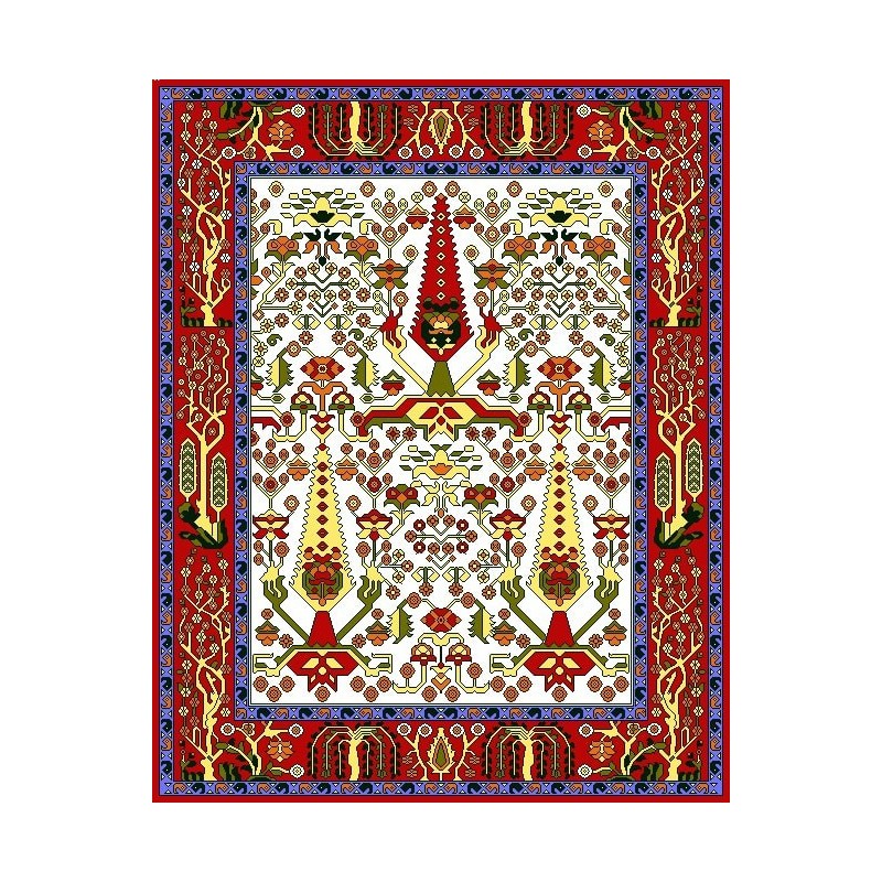 نخ و نقشه گلیم کد 20