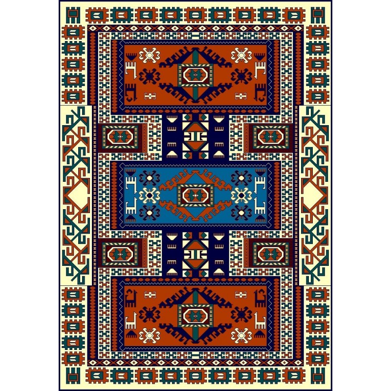 نخ و نقشه گلیم کد 22