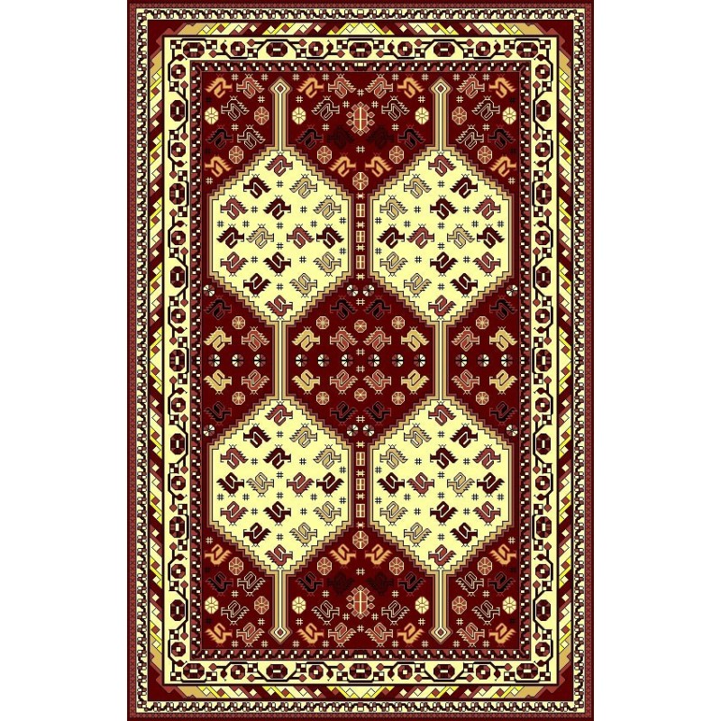 نخ و نقشه گلیم کد 23