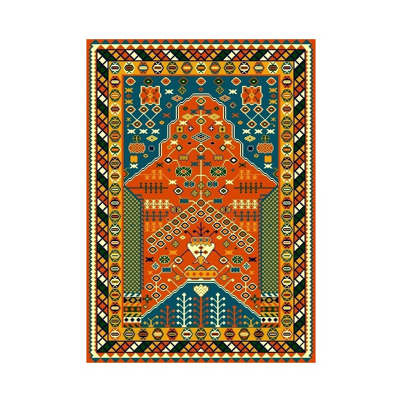 نخ و نقشه گلیم کد 25