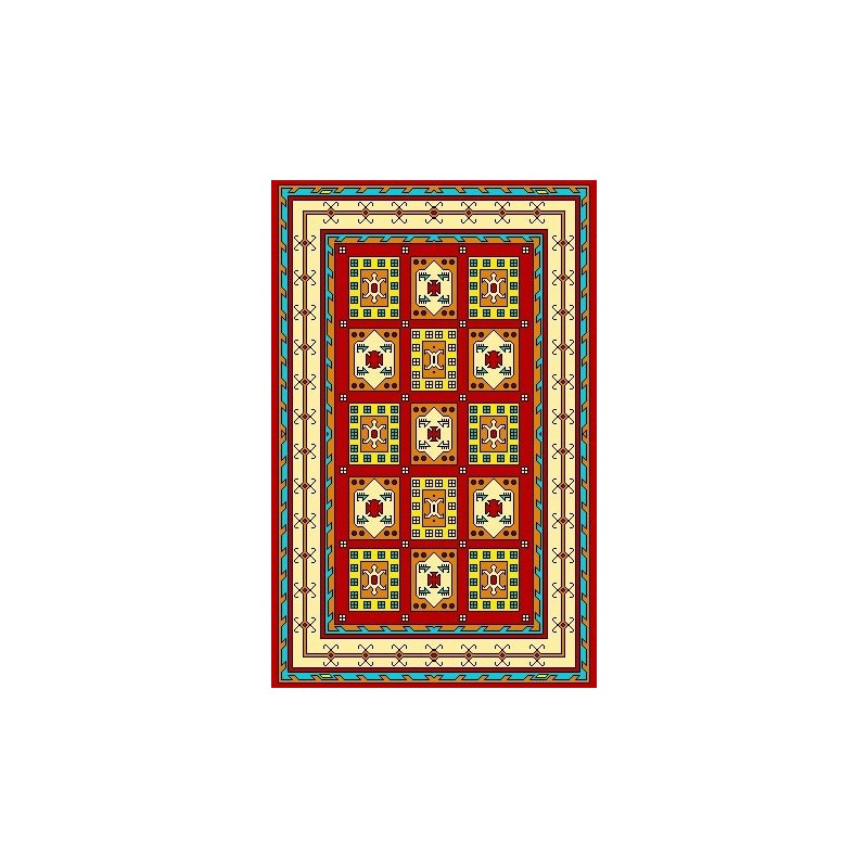 نخ و نقشه گلیم کد 5