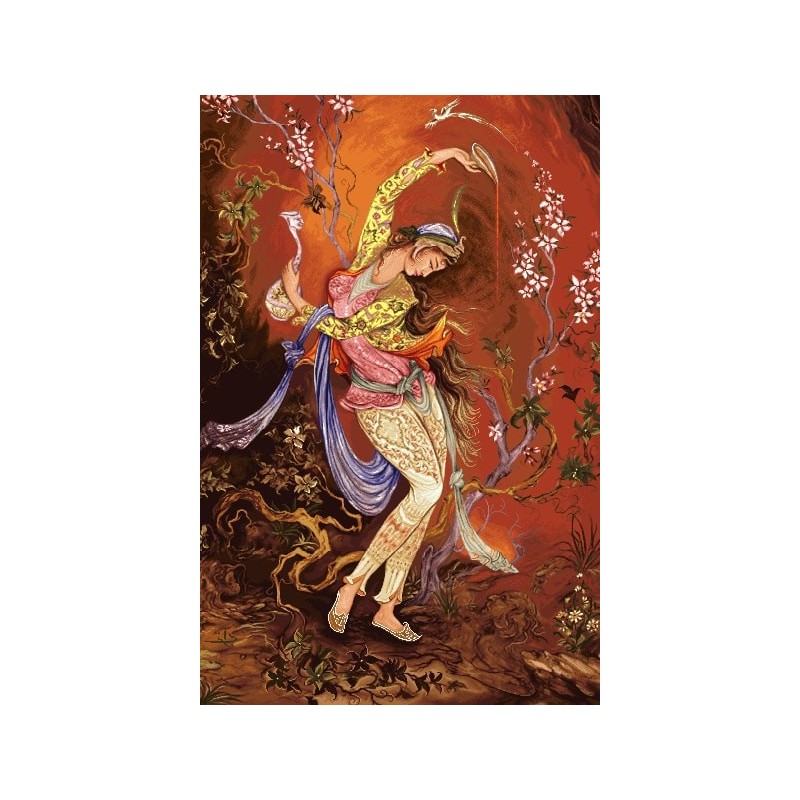 نخ و نقشه تابلو فرش مینیاتوری کد-13 ساقیا