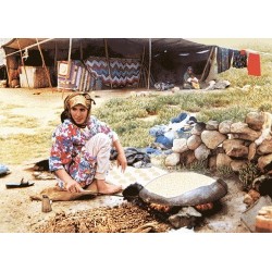 نخ و نقشه تابلو فرش ایرانی کد-24 نان پز