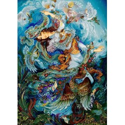 نخ و نقشه تابلو فرش ایرانی کد-36 ستاره صبحگاهی