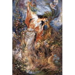 نخ و نقشه تابلو فرش ایرانی کد-39 رستن