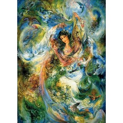 نخ و نقشه تابلو فرش ایرانی کد-40 شکفتن