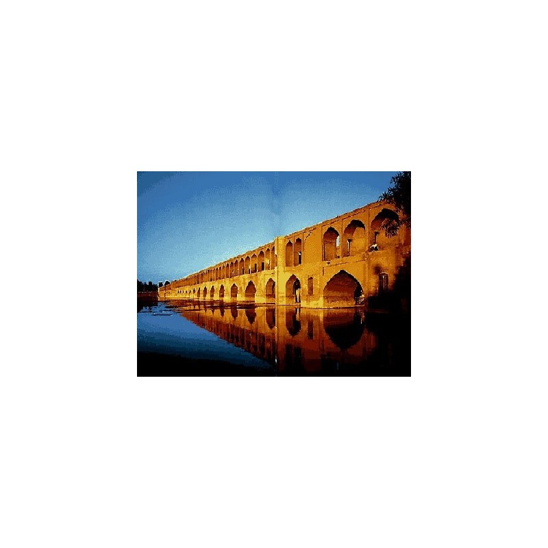 نخ و نقشه تابلو فرش ایرانی کد-42 زاینده رود