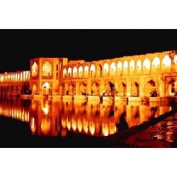 نخ و نقشه تابلو فرش ایرانی کد-43 سی و سه پل