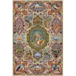 نخ و نقشه فرش کد 10