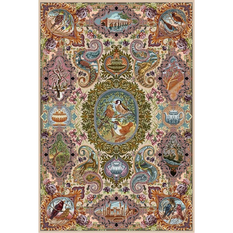 نخ و نقشه فرش کد 10