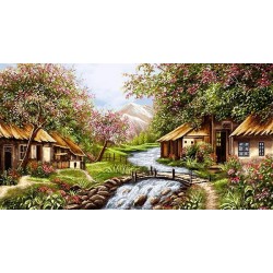 نخ و نقشه تابلو فرش  کد 40