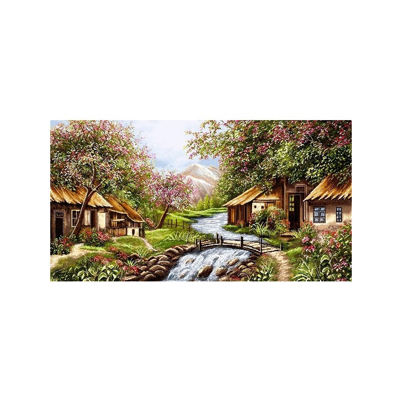 نخ و نقشه تابلو فرش  کد 40