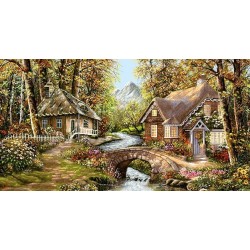 نخ و نقشه تابلو فرش  کد 42