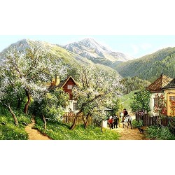 نخ و نقشه تابلو فرش  کد 43