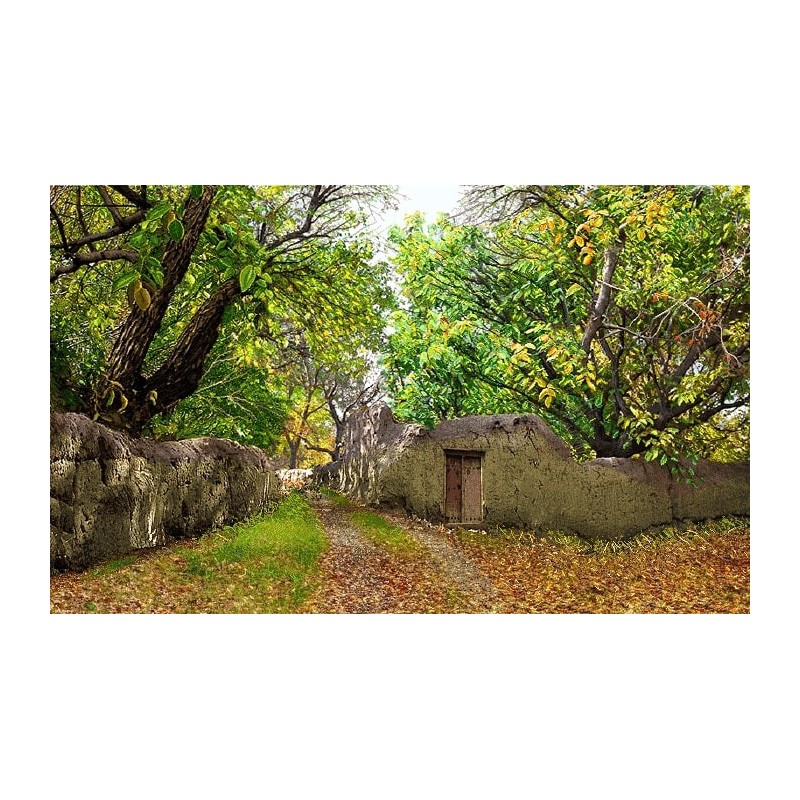 نخ و نقشه تابلو فرش طبیعت کد 49