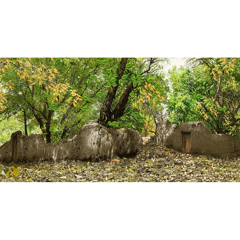 نخ و نقشه تابلو فرش طبیعت کد 50