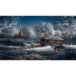 نخ و نقشه تابلو فرش طبیعت کد 65