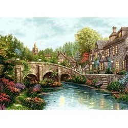 نخ و نقشه تابلو فرش طبیعت کد 66