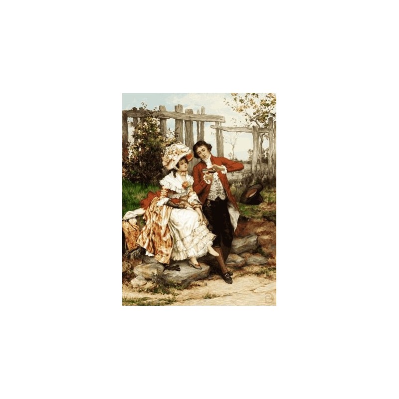 نخ و نقشه تابلو فرش فرانسوی کد 70