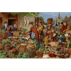 نخ و نقشه تابلو فرش فرانسوی کد 75