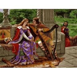 نخ و نقشه تابلو فرش فرانسوی کد 78