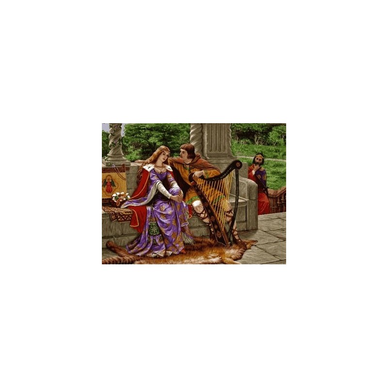 نخ و نقشه تابلو فرش فرانسوی کد 78