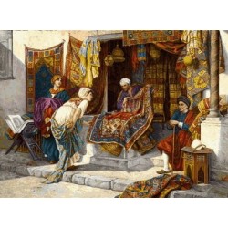 نخ و نقشه تابلو فرش فرانسوی کد 81