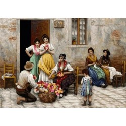 نخ و نقشه تابلو فرش فرانسوی کد 83