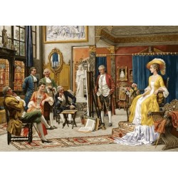 نخ و نقشه تابلو فرش فرانسوی کد 84