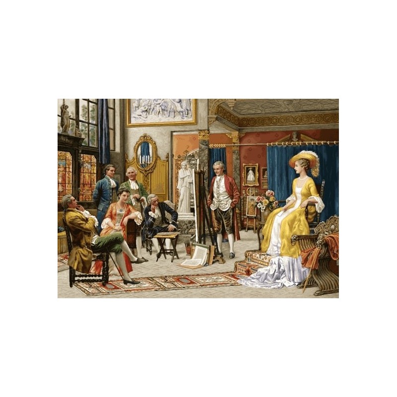 نخ و نقشه تابلو فرش فرانسوی کد 84