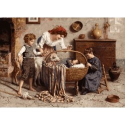 نخ و نقشه تابلو فرش فرانسوی کد 89