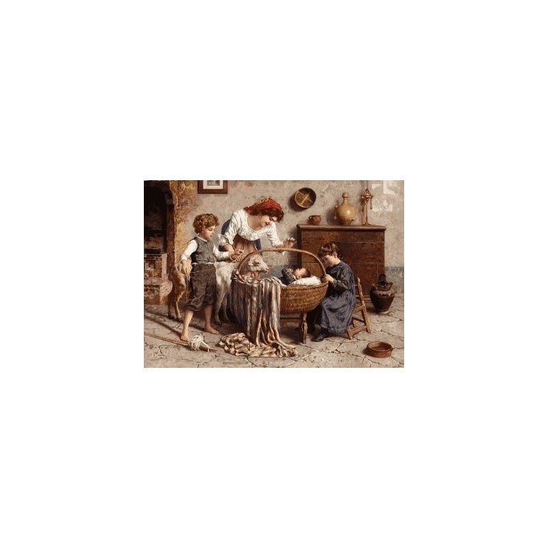 نخ و نقشه تابلو فرش فرانسوی کد 89